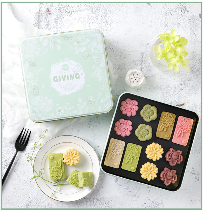 CNY Gift box(hamper) Traditional food: sweet scented osmanthus and mung bean cake- 2-4days delivery