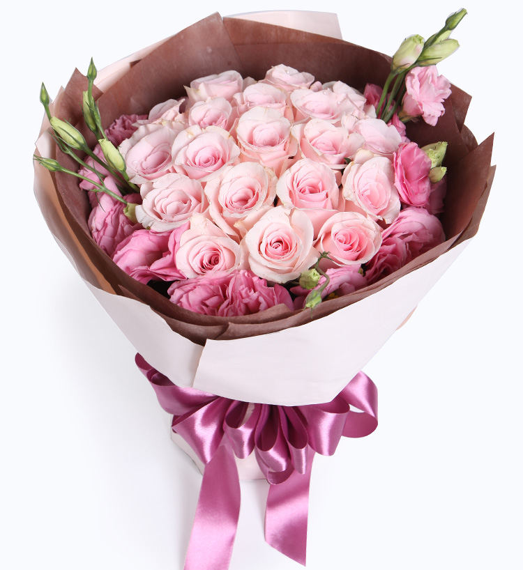 19 pink roses to HongKong or Macau