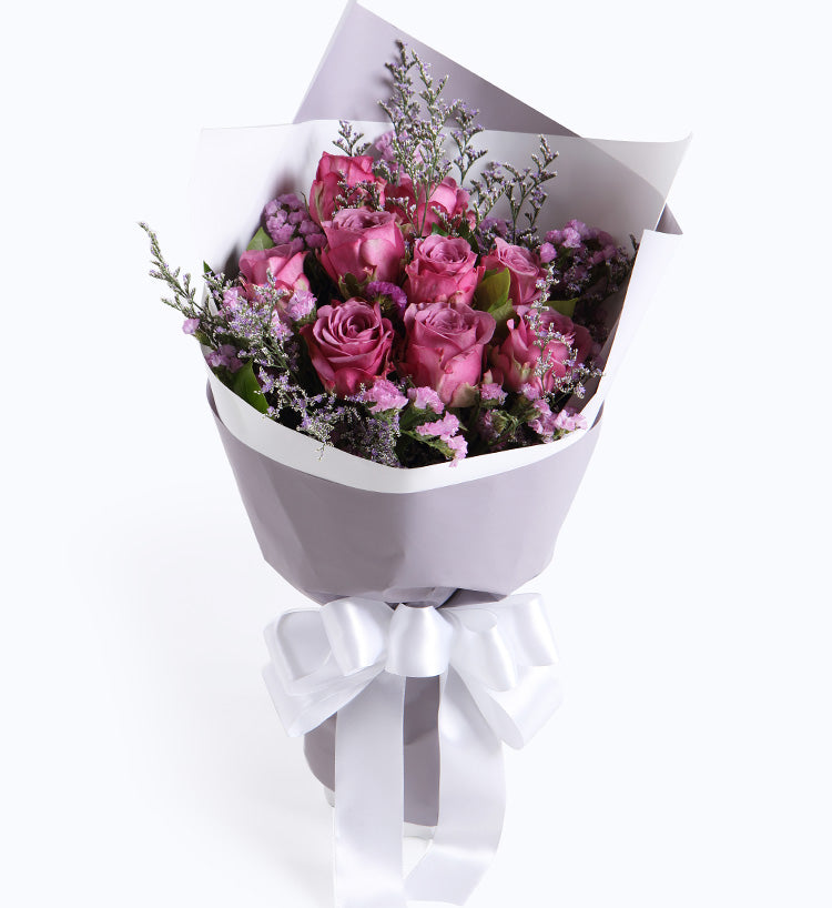 9 purple Roses to China (2313728327780)