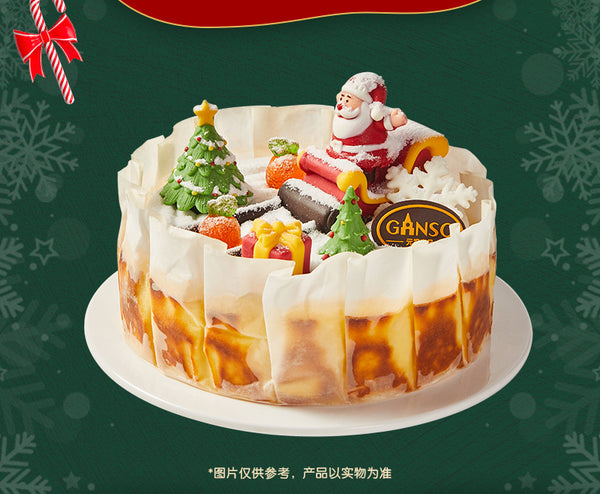 Christmas Edition Soft Heart Tender Cheese Mousse Cake