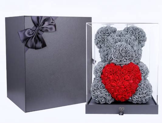 WILD LOVE BEAR-  Immortal flower- shipping takes 1-4 days