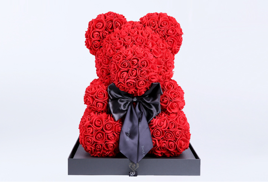 WILD LOVE BEAR-  Immortal flower- shipping takes 1-4 days