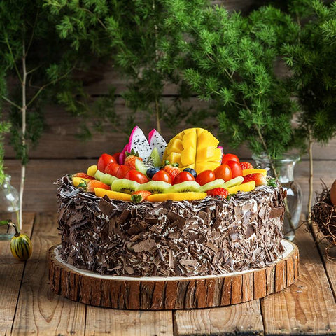 Chocolate & Fruit Cake To China