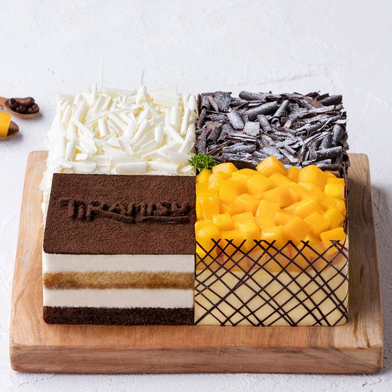 Mixed Cake with Mango Durian Chorcalate & Tiramisu (1913461964900)