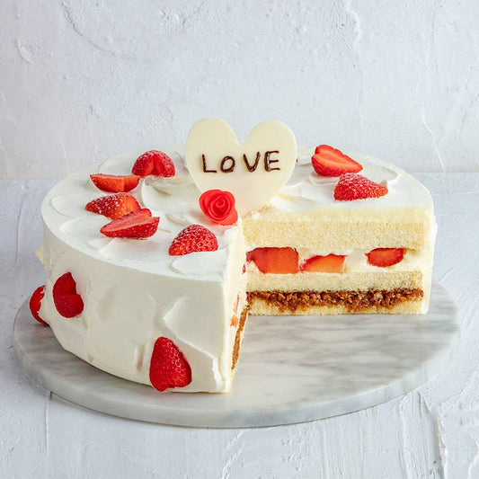 Circular Strawberry Cake To China (4525789970543)